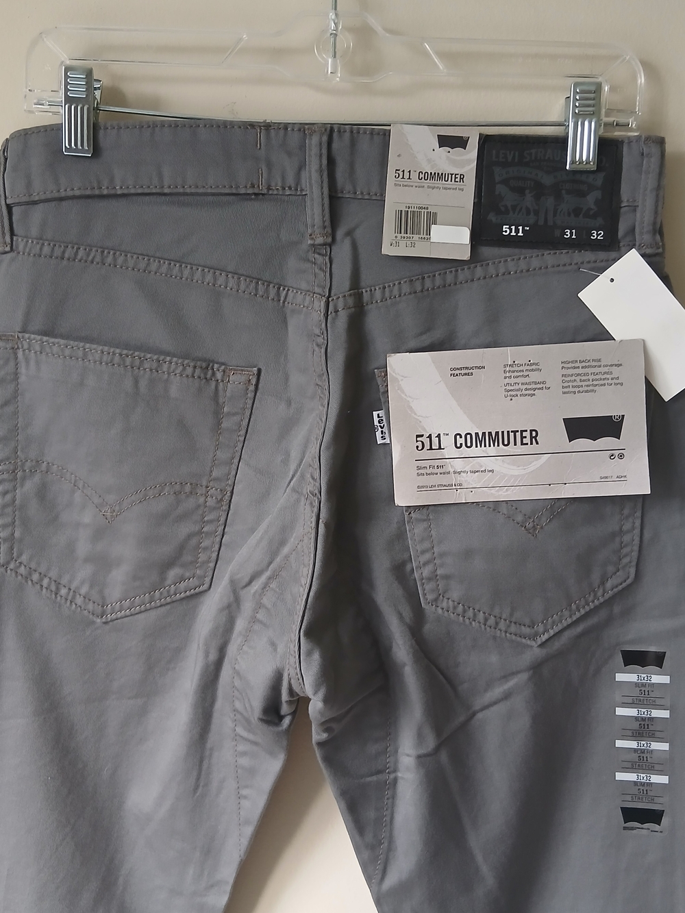 Levi's 511 Commuter Men's Slim Fit Jeans - Gray